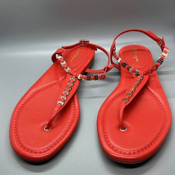 Salvatore Ferragamo Tahiti Napa Sprint sandals. NIOB 9 - Picture 1 of 10